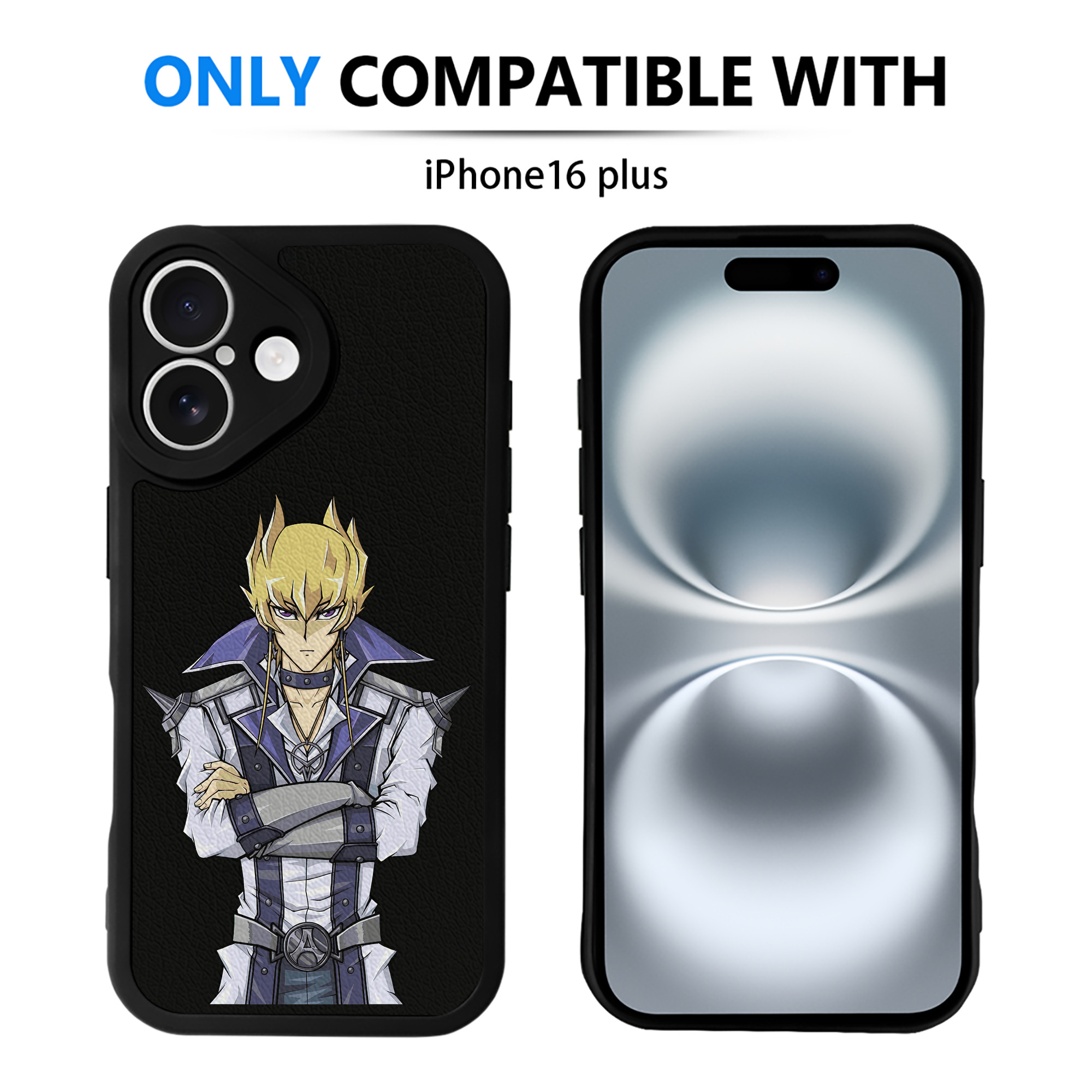 遊☆戯☆王 Yu-Gi-Oh! 【iPhone 16シリーズ対応】シリコンスマホケース（レザー調） 材質：シリコン